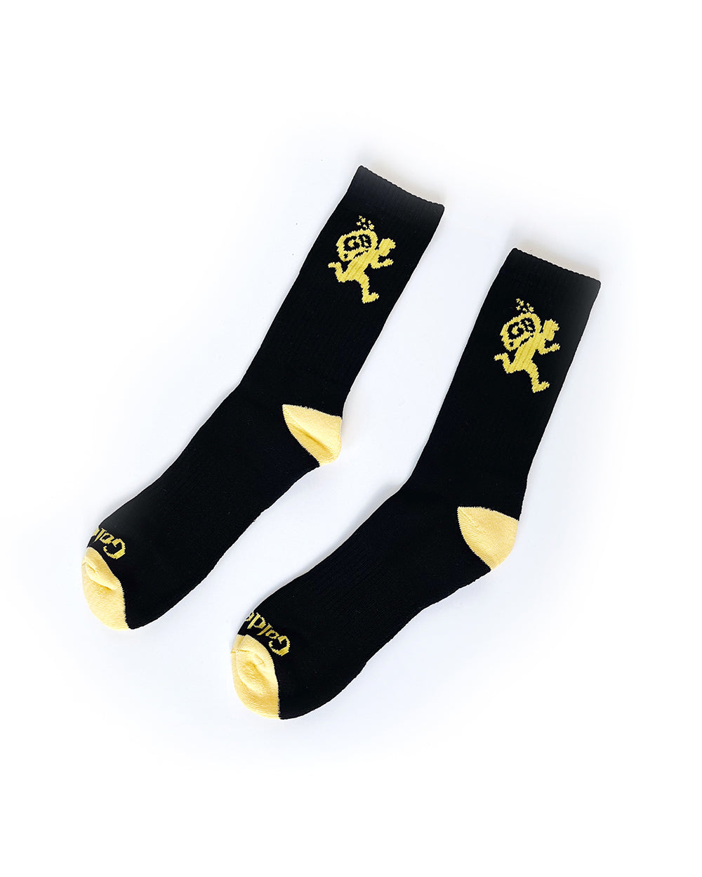 6. FRENCH TERRY SOCK - BLACK/GOLD