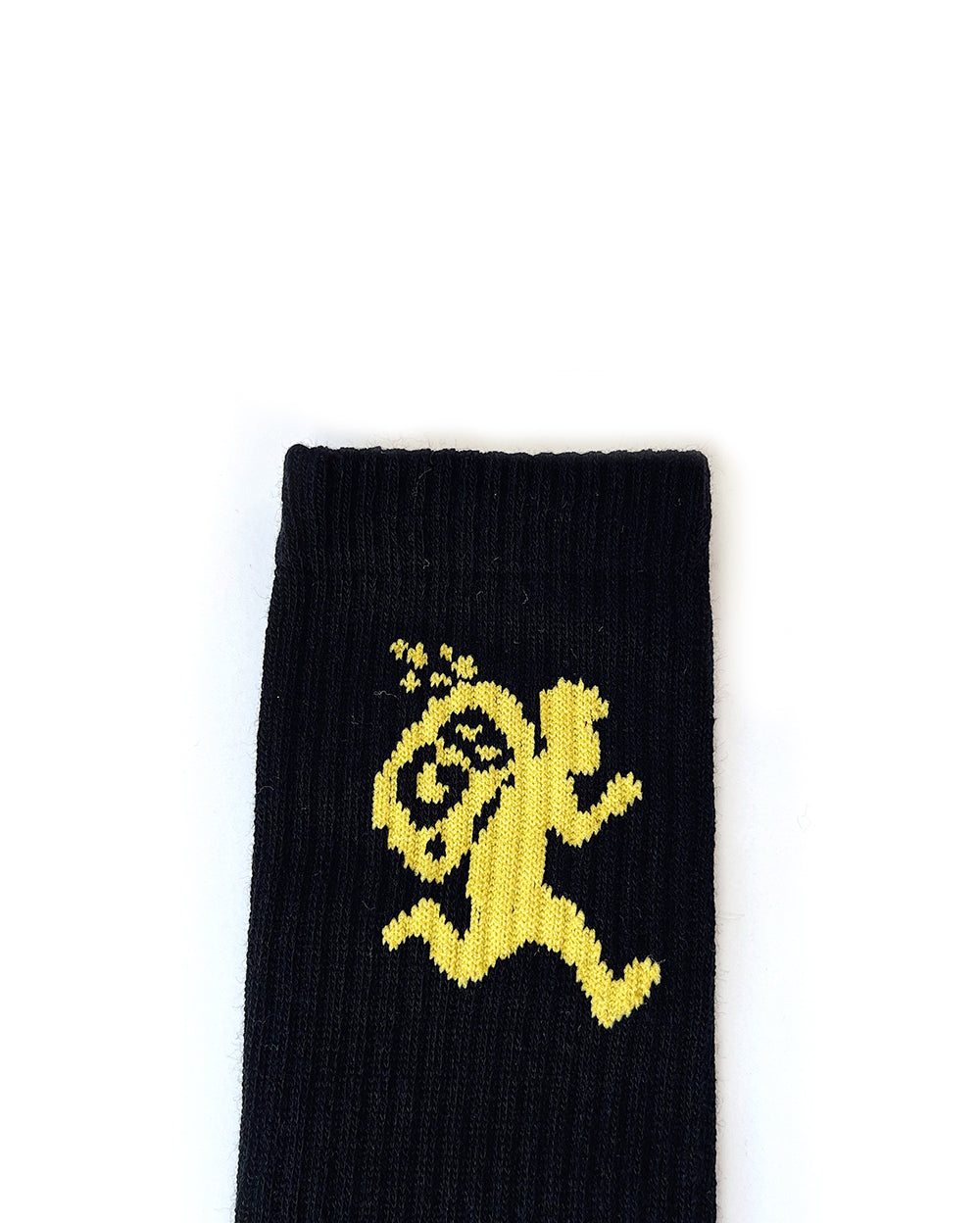 6. FRENCH TERRY SOCK - BLACK/GOLD