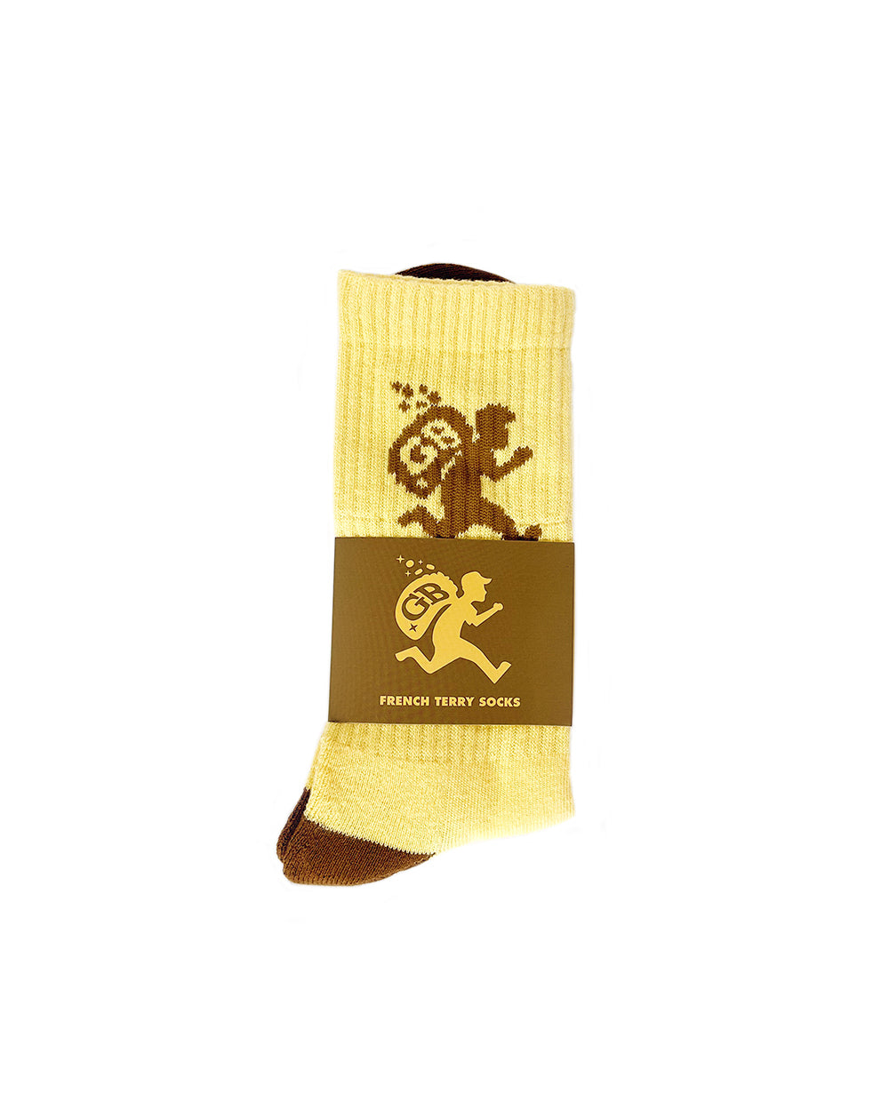 7. FRENCH TERRY SOCK - YELLOW/GOLD