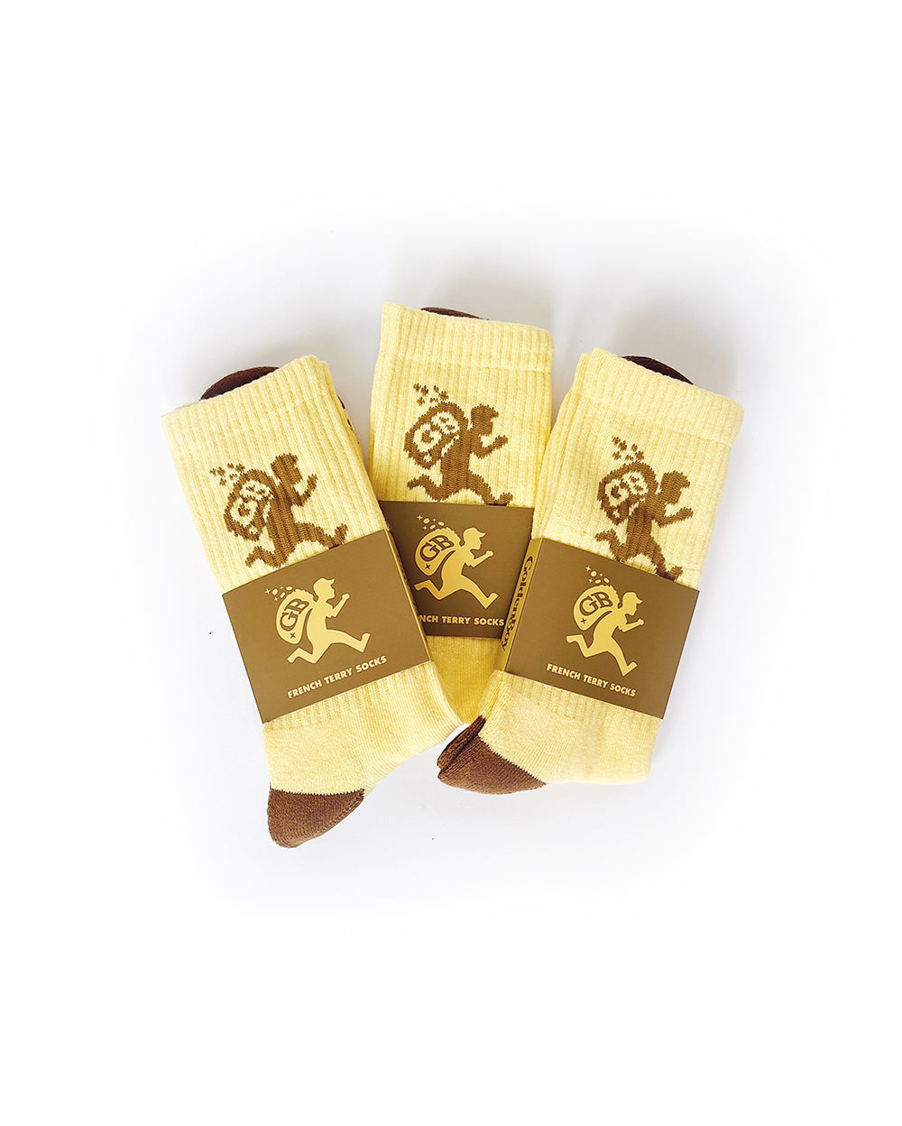 7. FRENCH TERRY SOCK - YELLOW/GOLD